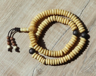 Armband Yak Knochen Tibetanisch Endlos Knoten Glückssymbol 
