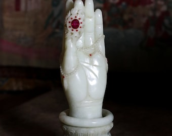 SC#54- Vintage Hand Carved Buddha Hand - Jade Stone