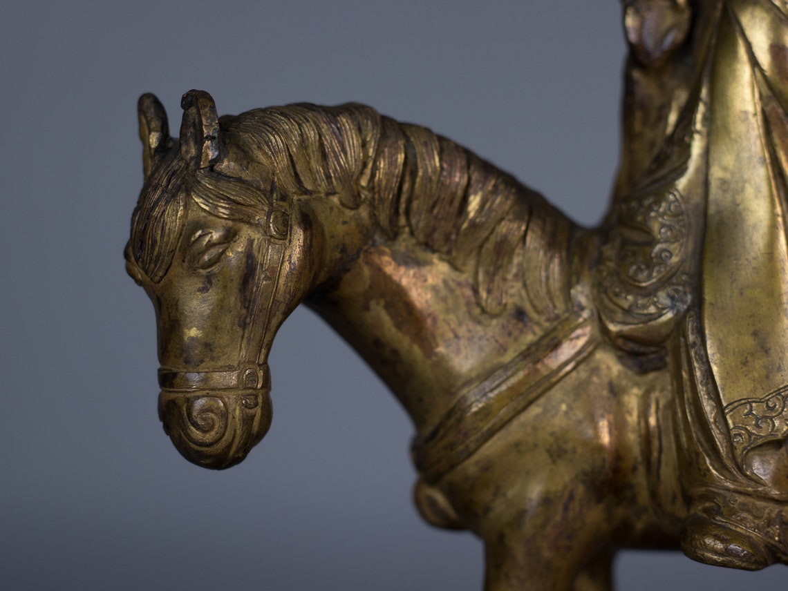 VS63 Vintage Tang Sanzang and White Horse Old Tibetan Etsy