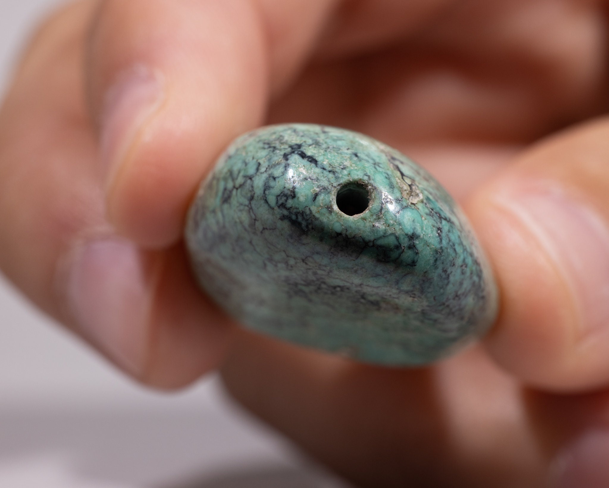 TQ667 ANTIQUE TIBETAN Turquoise Bead - Etsy