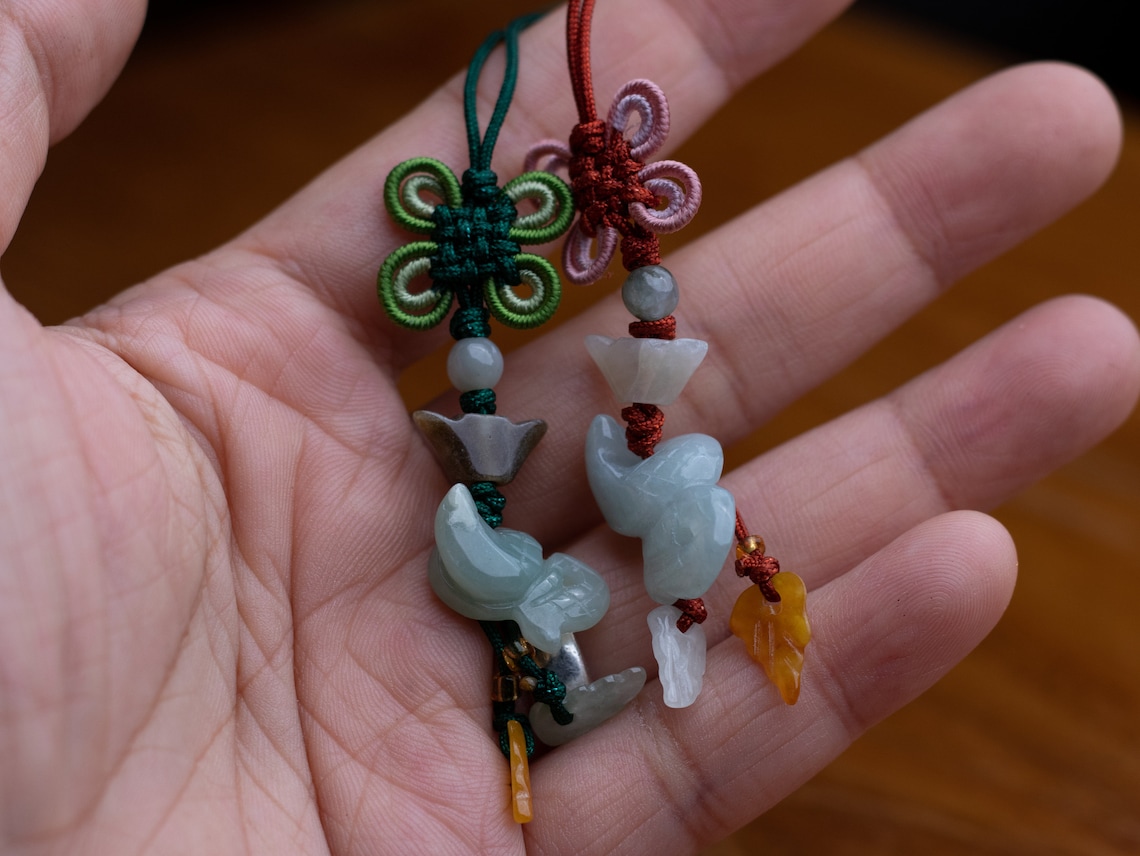 JADE SNAKE Lucky Charm 12 Chinese Zodiac Charm Natural Etsy