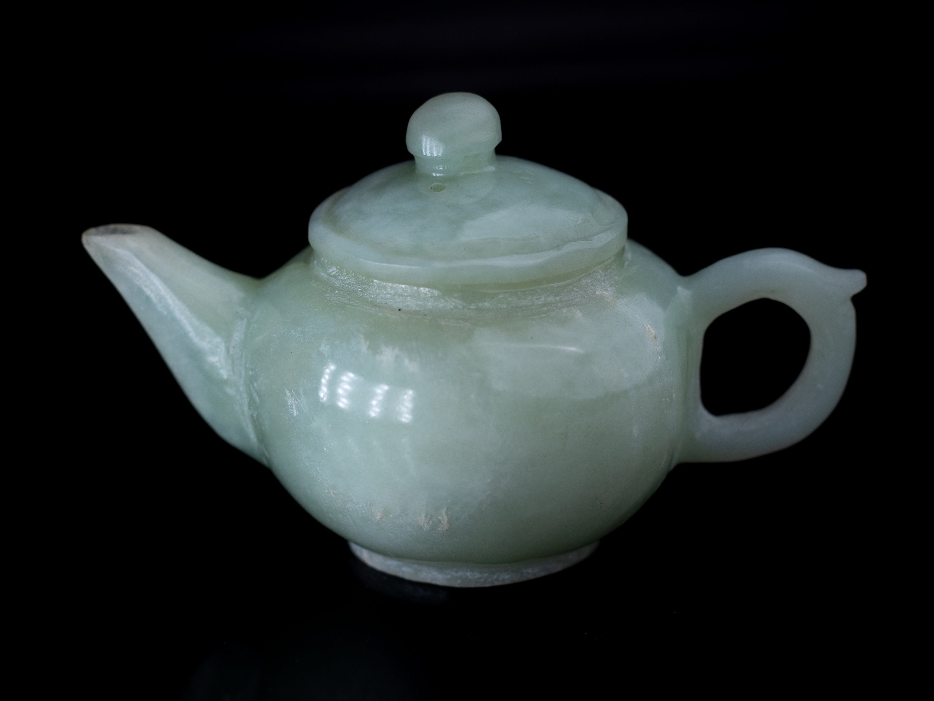 Vintage Fine HandCarved Jade Teapot 7 China Exquisite Etsy