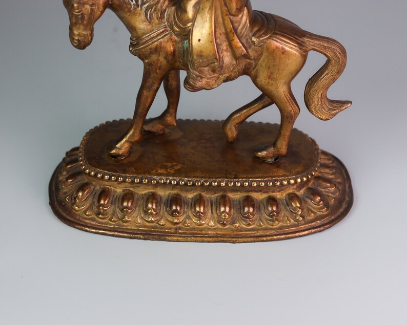 Vintage Tang Sanzang/ Xuanzang and White Horse Statue VS58 Etsy