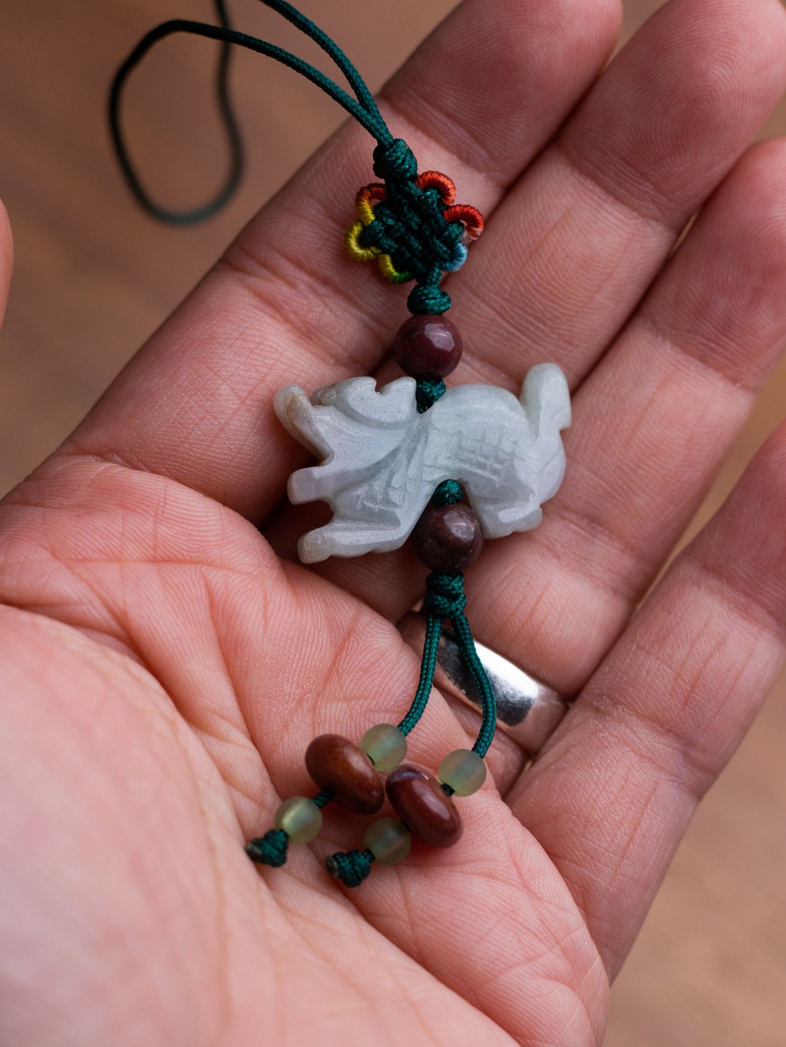 JADE DRAGON Lucky Charm 12 Chinese Zodiac Charm Natural Etsy