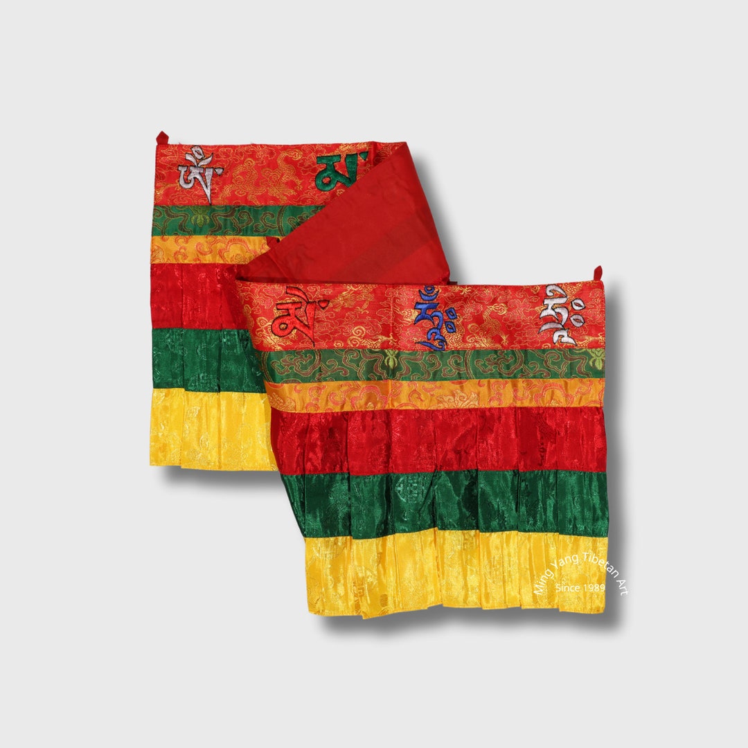 BN#2 - 39x103cm - Nepal Shambu Banner (3 COLORS + Om Mane Pedme Hum ...