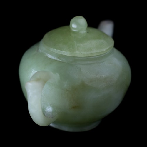 Vintage Fine Hand-Carved shops Jade Teapot (6) | China Exquisite Handmade Teapot