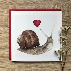 Carte coeur d'escargot