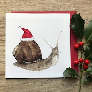 Kerstkaart slak