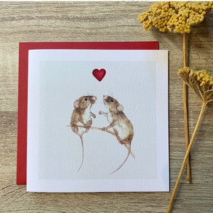 Carte coeur et souris