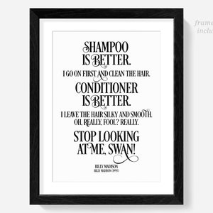 Billy Madison poster print, Adam Sandler quotes, funny movie quote, bathroom decor, wall art, signs