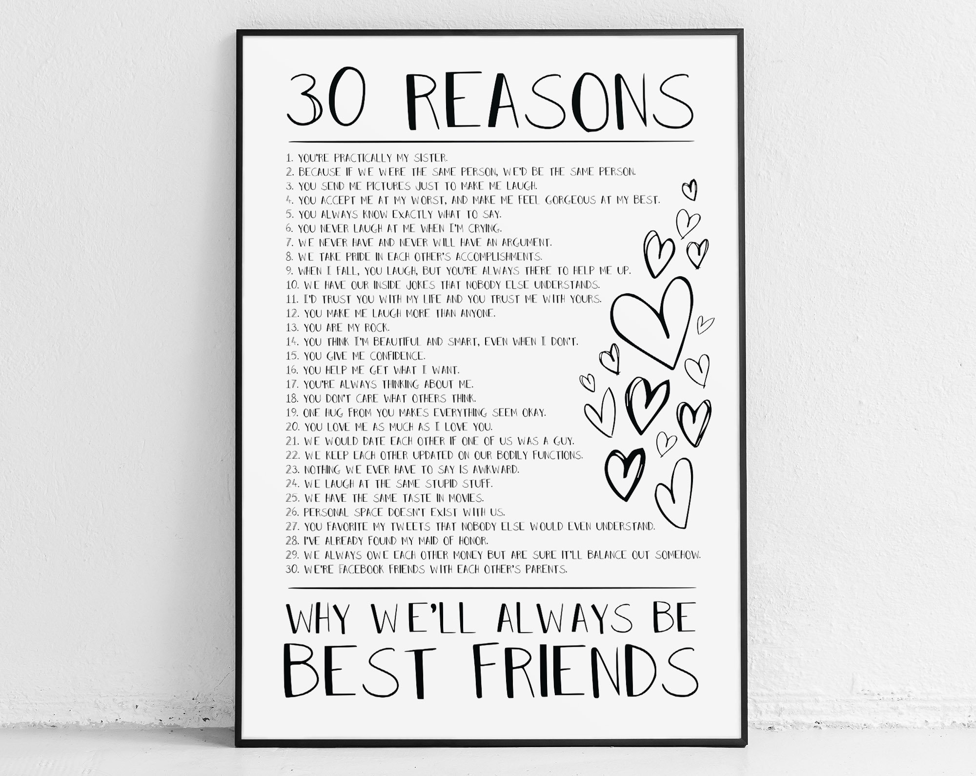 30 Reasons Why I Love You Best Friend