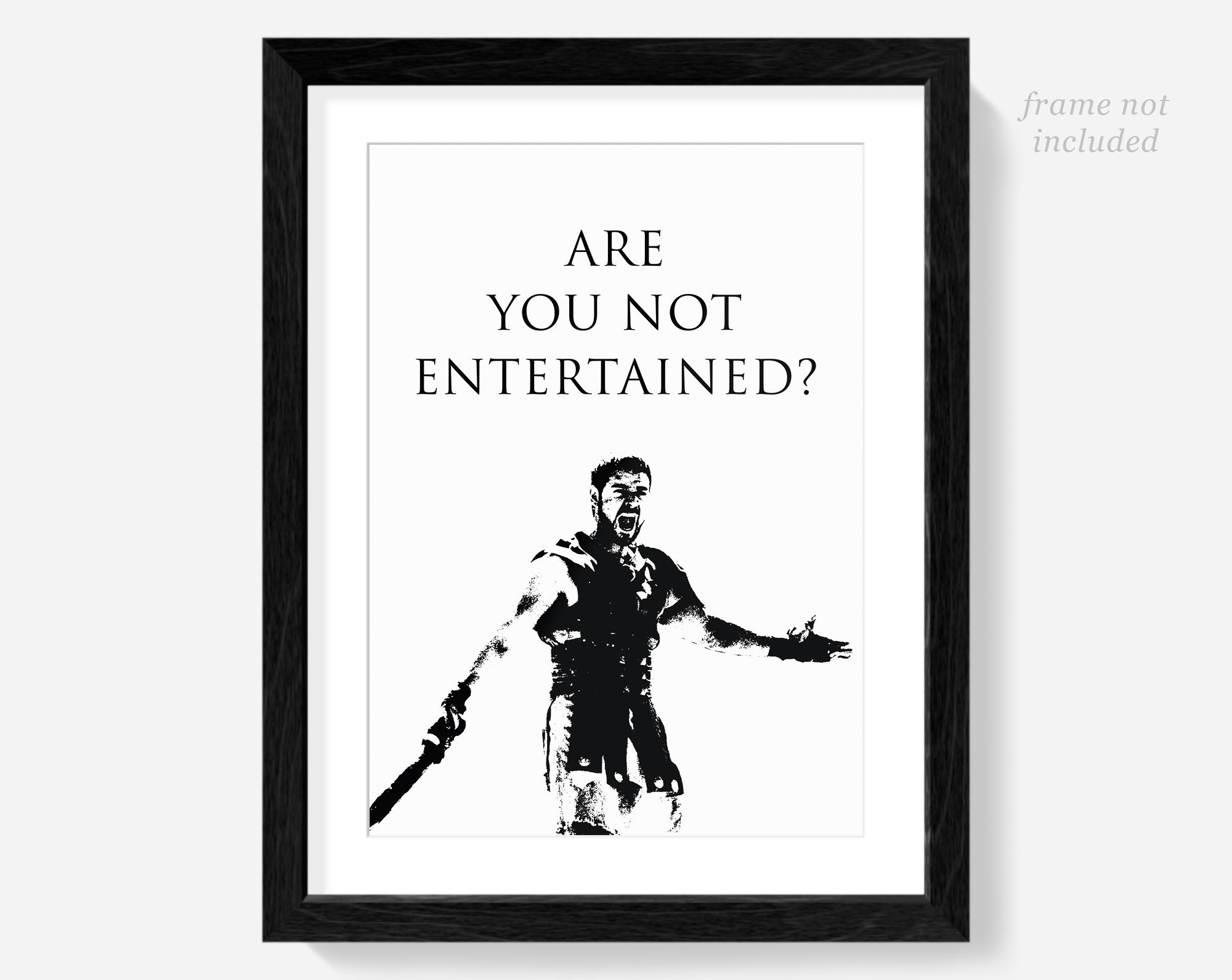 Impression Daffiche De Gladiateur Citation De Film Maximus Etsy France