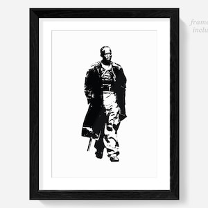 The Wire poster, Omar Little, TV show print, art, man cave decor prints