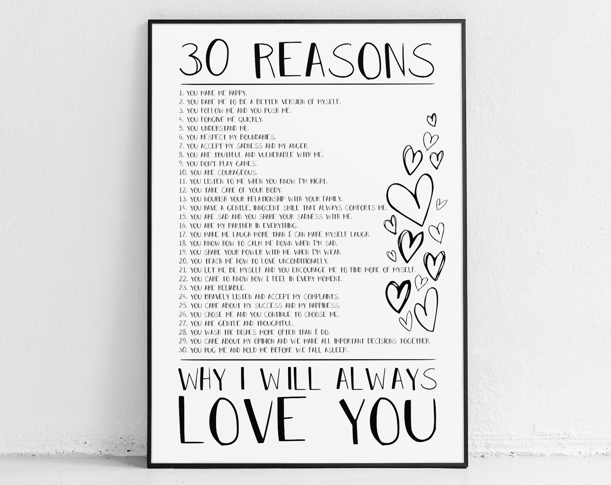 Reasons I Love You Loved One Ts 20 10 40 50 Reasons We Etsy Ireland