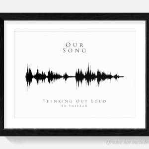 Sound Wave Print: Our song, soundwave, art, wedding gift, first dance print, baby heartbeat, heart beat