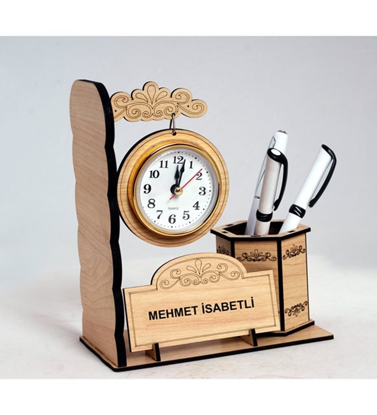 Personalized Table Clock Birthday gift Gift for dad Gift Etsy