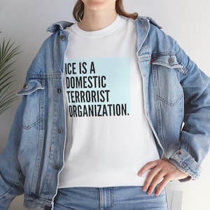 Ice Is A Domestic Terrorist Organization T-Shirt | Political Statement Tee