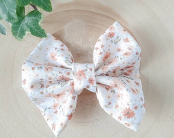 Brown floral bow tie for cat dog collar | dog bow tie