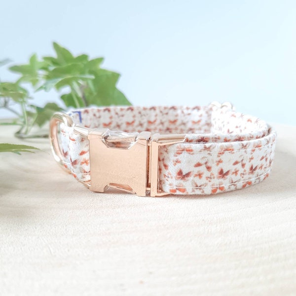 Butterfly dog and cat collar