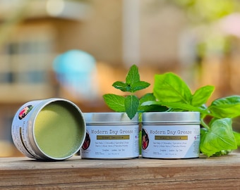 Organic hair Grease| Healthy Greens | Strengthens and adds shine to kinky curly hair. Neem Oil, Moringa butter