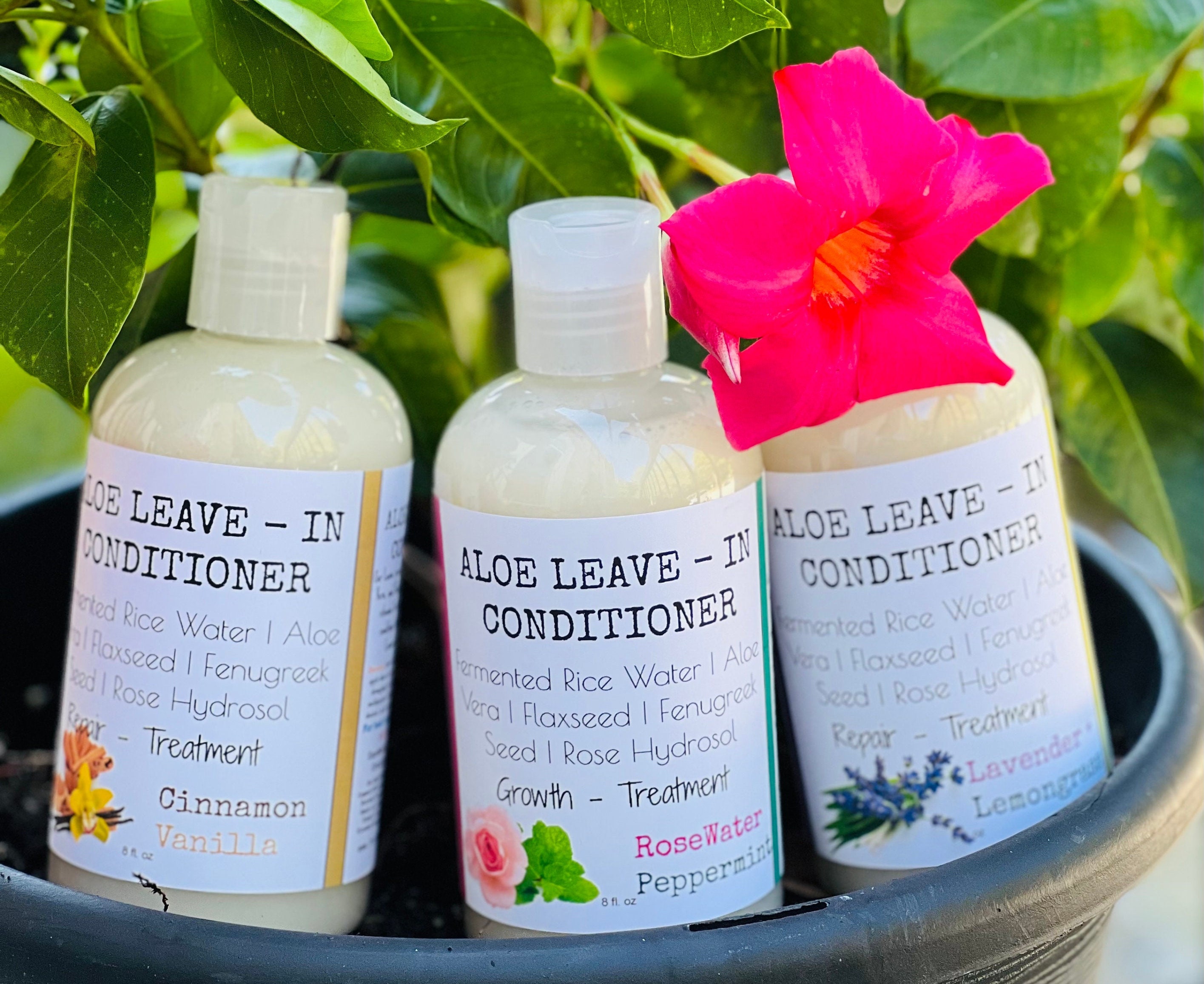 Rice Milk & Flaxseed Hair Gel - Aloe Vera Leave-in Conditioner - Etsy