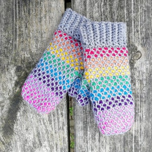Rainbow Mittens