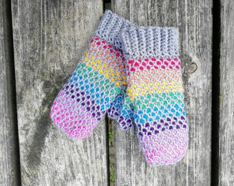 Rainbow Mittens