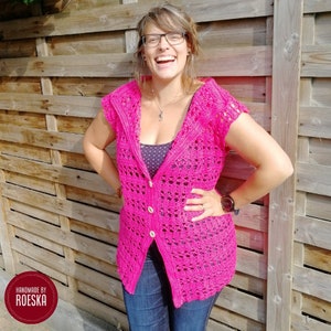 Sweet Diamond Cardigan a crochet pattern image 4