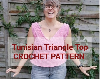 Tunisian Triangle Top - a crochet pattern