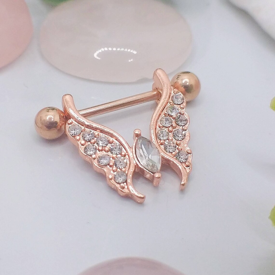 Adorable Butterfly Dangling Nipple Jewelry A Unique and Sexy Etsy