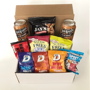 Non Alcoholic Pub In A Box - All Your Favourite Snacks with A Shandy or Two