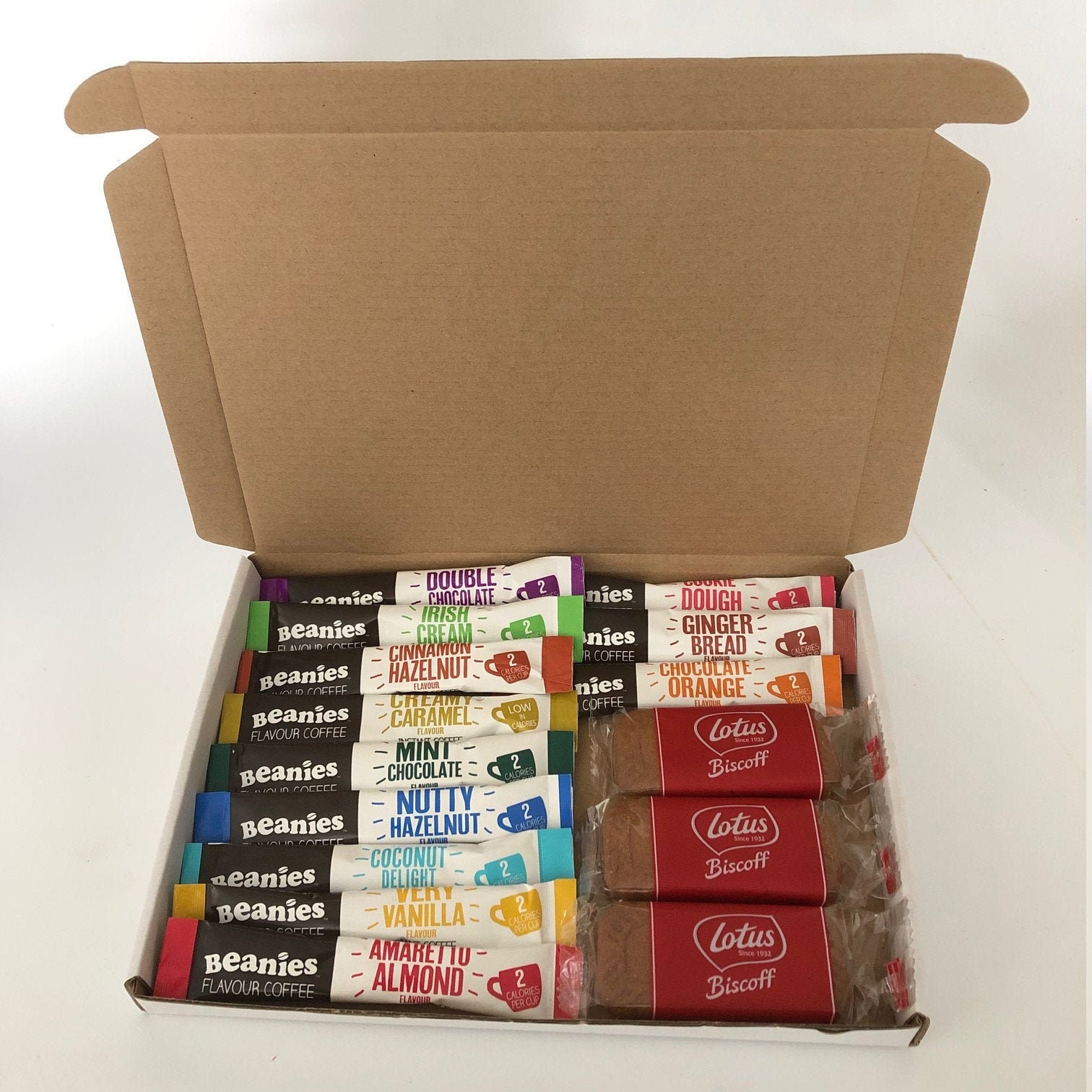 Coffee Lovers Gift Box 12 Great Flavours With Biscuits Etsy UK