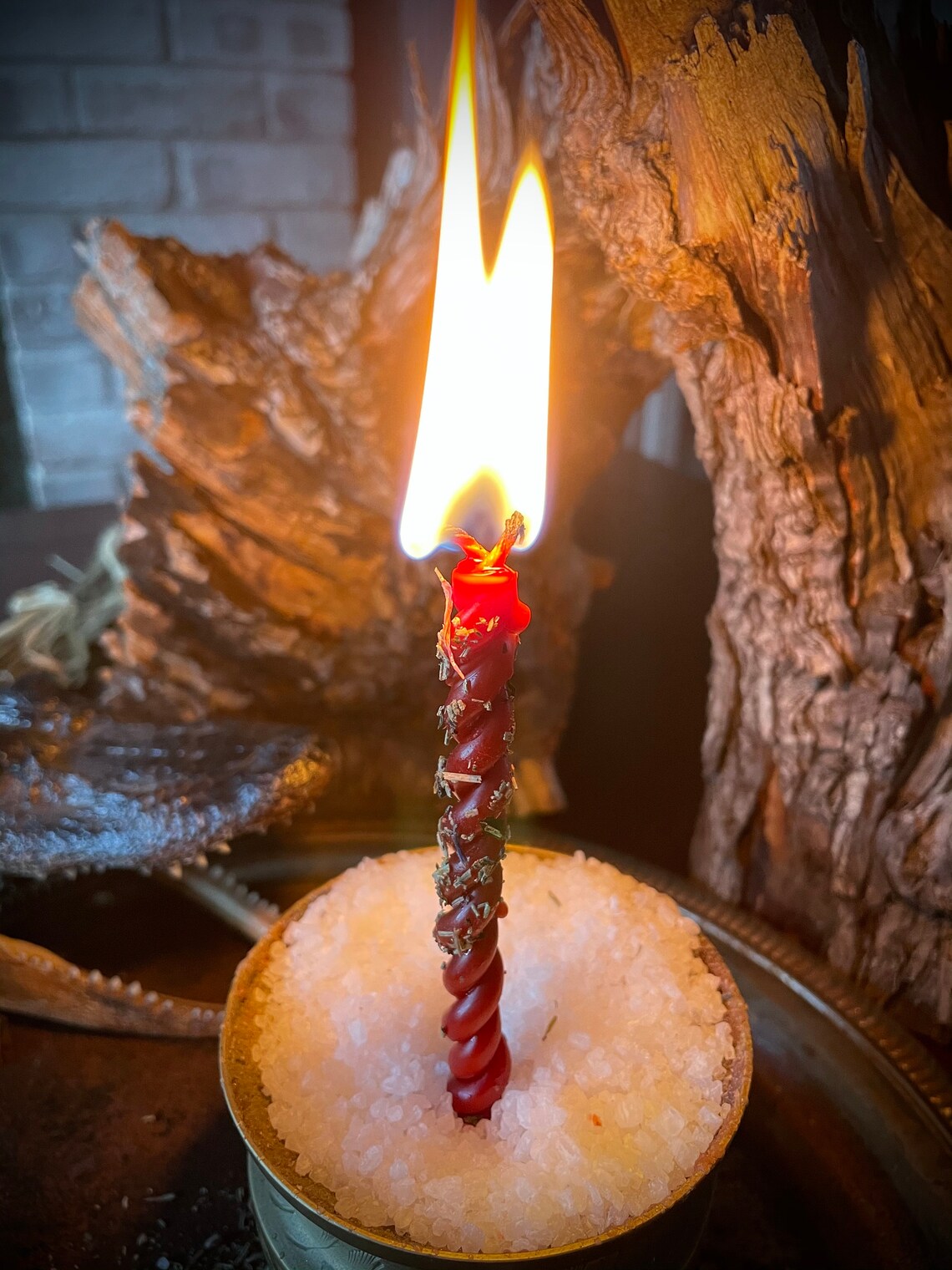 Twin Flame candles / spell casting candles / dual wick / Etsy