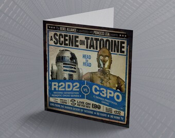 1977 スターウォーズ C-3PO ちょっと錆びた感じのグリーティングカード