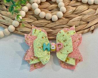 Colección de Pascua: lazos HOP de 5 pulgadas / lazos temáticos