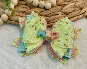 Colección de Pascua: lazos HOP de 5 pulgadas / lazos temáticos