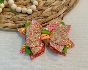 Colección de verano: lazos para el cabello de 5 pulgadas / lazos con forma de helado