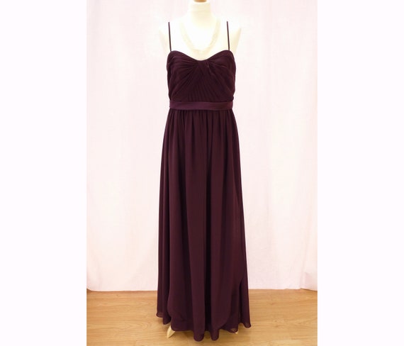 Satin Sorella Vita Bridesmaid, Prom, Evening Dress. This Stunning Gown is  Aubergine in Colour and Size 14. - Etsy