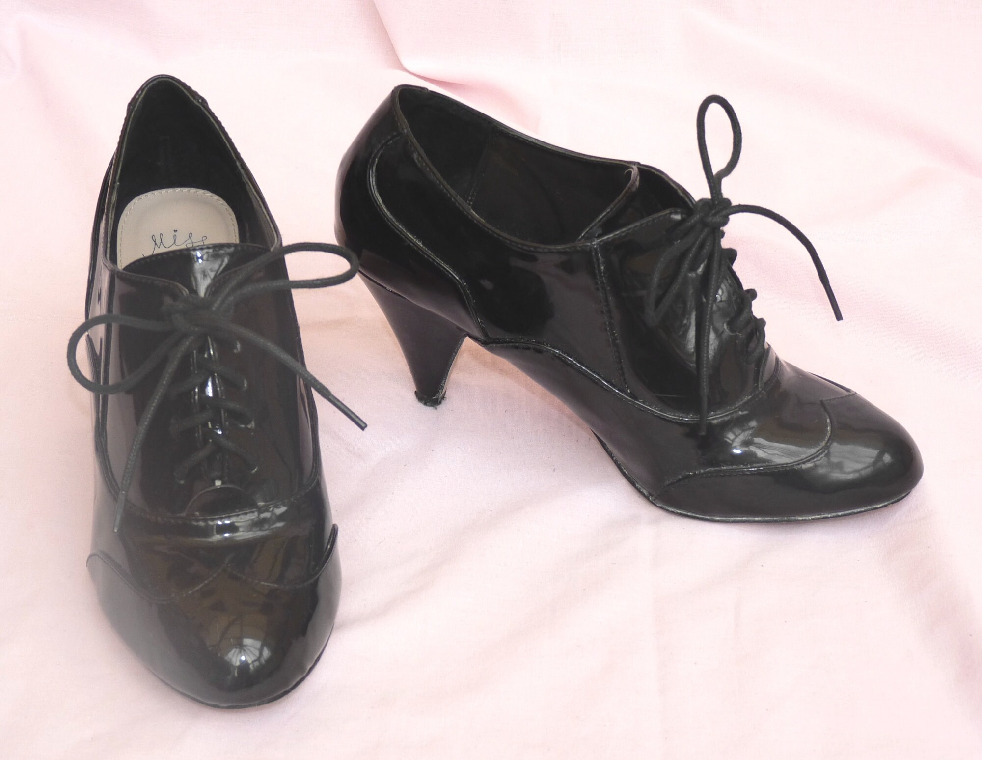 Black patent brogues womens uk 2025