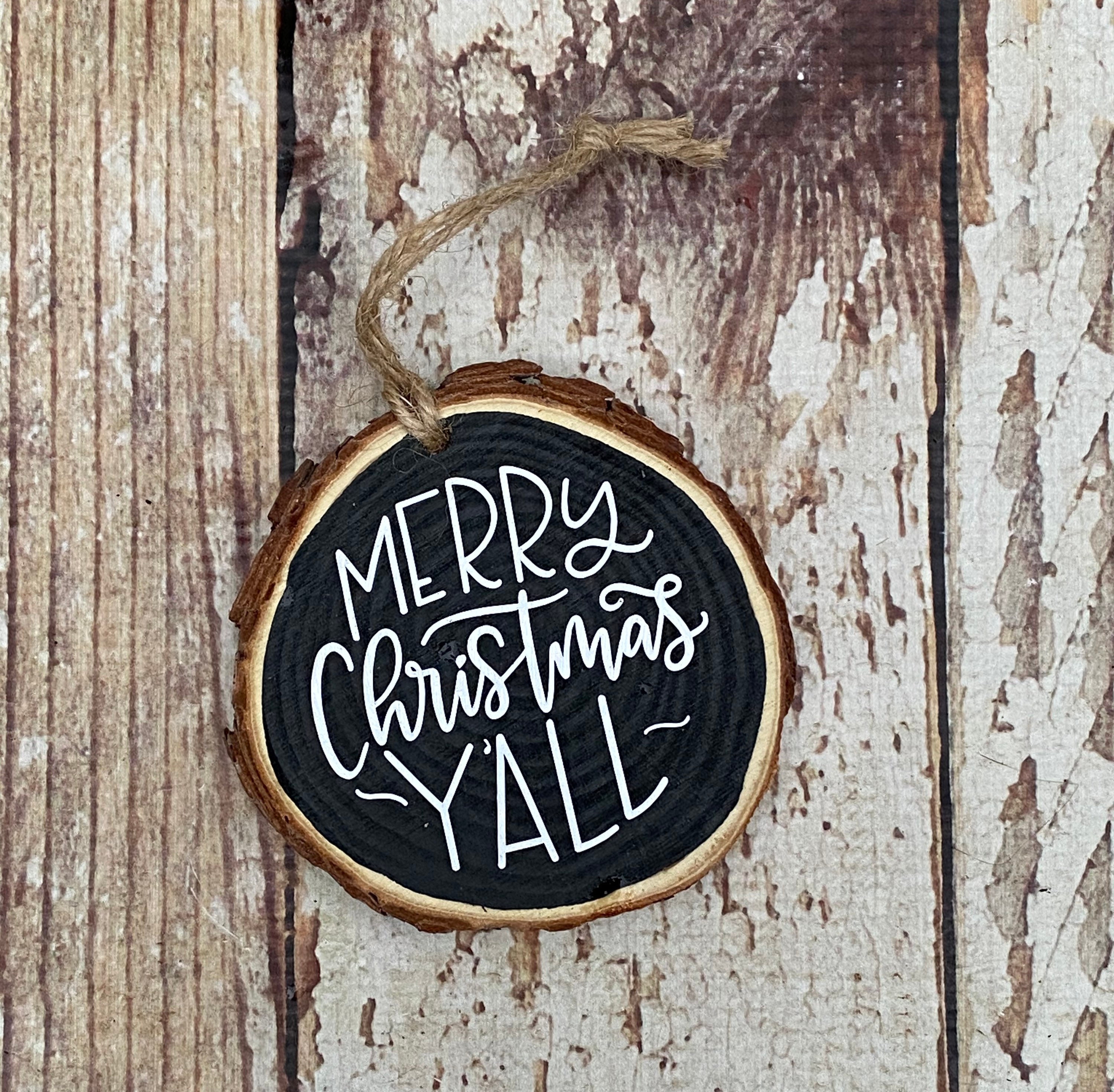 Merry Christmas Yall Ornament 