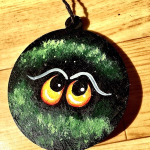 Halloween decor, Halloween hanging decoration, spooky eyes decoration, Handpainted Halloween hangers