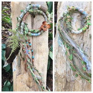 ONE Made To Order Forest Faerie Hairwrap, Dreadwrap, Fabric Loc Extension