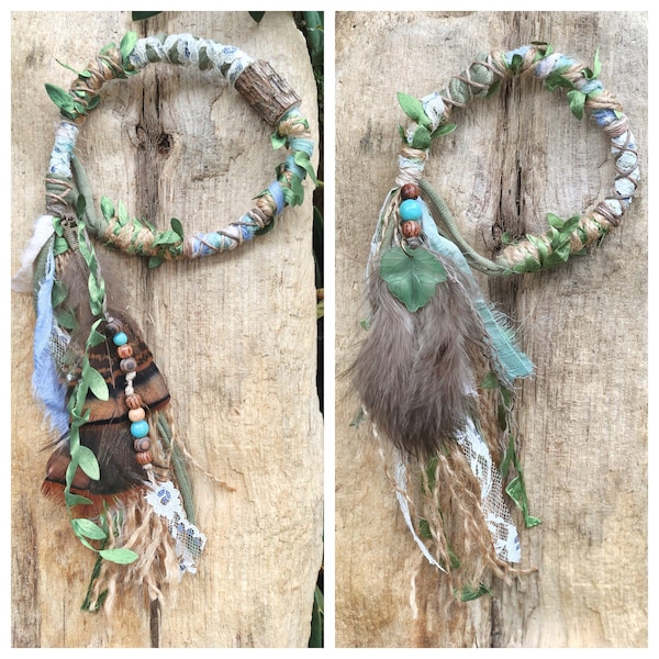 ONE Made To Order Forest Faerie Hairwrap, Dreadwrap, Fabric Loc Extension