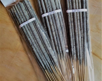 Set of 3 handmade incense packages from COPAL, with 20 sticks each.