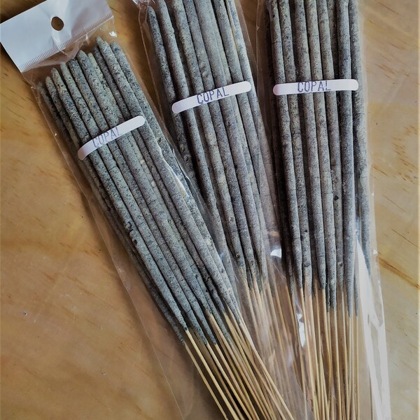 Set of 3 handmade incense packages from COPAL, with 20 sticks each.