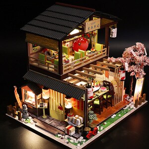 Miniture House Set CuteBee DIY 01 to 04 Wooden Doll House JAPAN