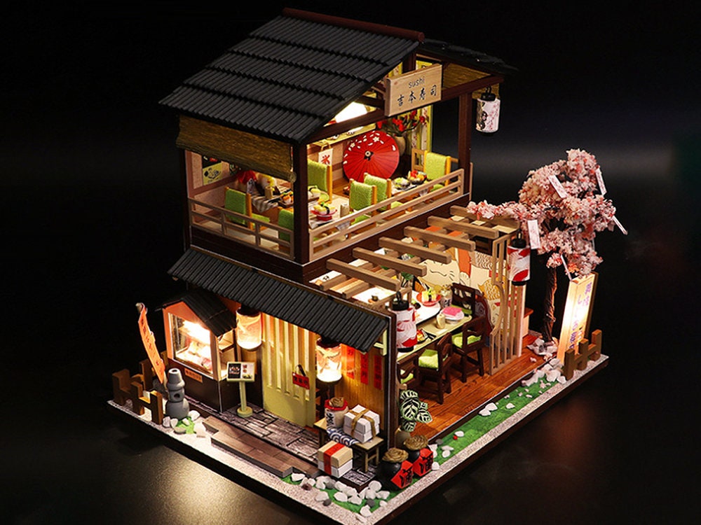 CUTEBEE DIY Miniature Dollhouse Kit, DIY Wooden Dollhouse Kit Miniature  House Kit, Creative Room Idea（Magic House）