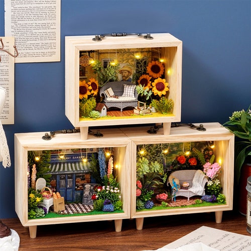 Rose Garden 124 DIY Miniature Dollhouse Craft Kit Etsy