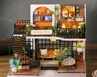 Cutebee DIY Dollhouse Kit With Furniture, Light, And Coffee Shop Miniature  Wooden Rolls Royce Toy Model For Adults Perfect Birthday Gift 230422 From  Cong06, $20.82