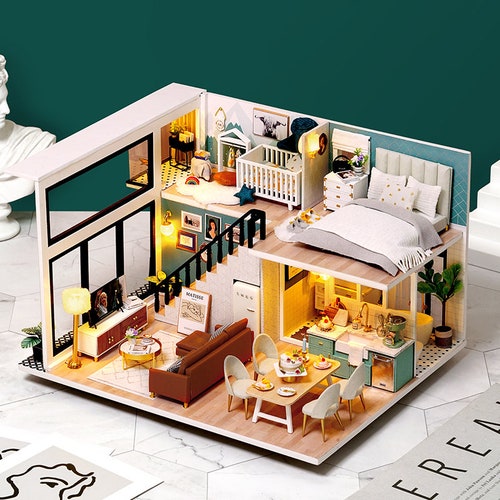 Comfortable Life 1:24 DIY Miniature Dollhouse Craft Kit - Etsy